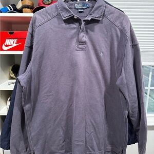 Vintage Polo Ralph Lauren Long Sleeve Polo in Faded Purple